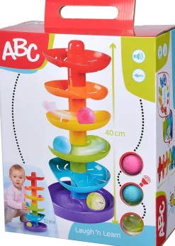 ABC Rainbow Ball Drop Tower Monivärinen Pallospiraali