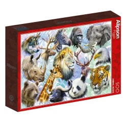 Alipson Puzzle 500 Palan Palapeli Animal Heads
