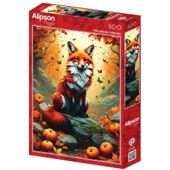 Alipson Puzzle 500 Palan Palapeli Fox and Butterflies
