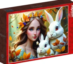 Alipson Puzzle 500 Palan Palapeli Lady And Bunnies