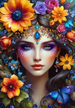 Alipson Puzzle 1000 Palan Palapeli The Flower Woman