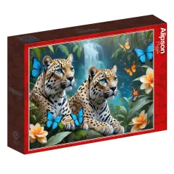 Alipson Puzzle 1000 Palan Palapeli Two Leopards