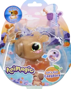 Animagic Let's Glo Kapybara Interaktiivinen Eläin Ruskea
