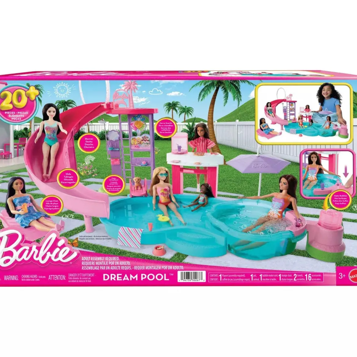 Barbie Dream Pool Uima-allas Leikkisetti