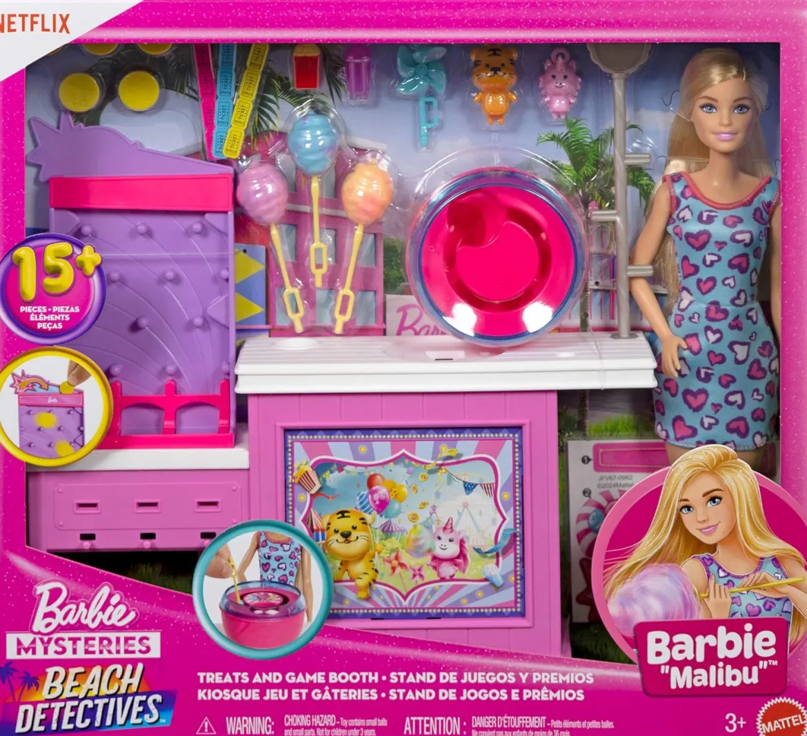 Barbie Leikkisetti Beach Detectives Treats and Games Booth