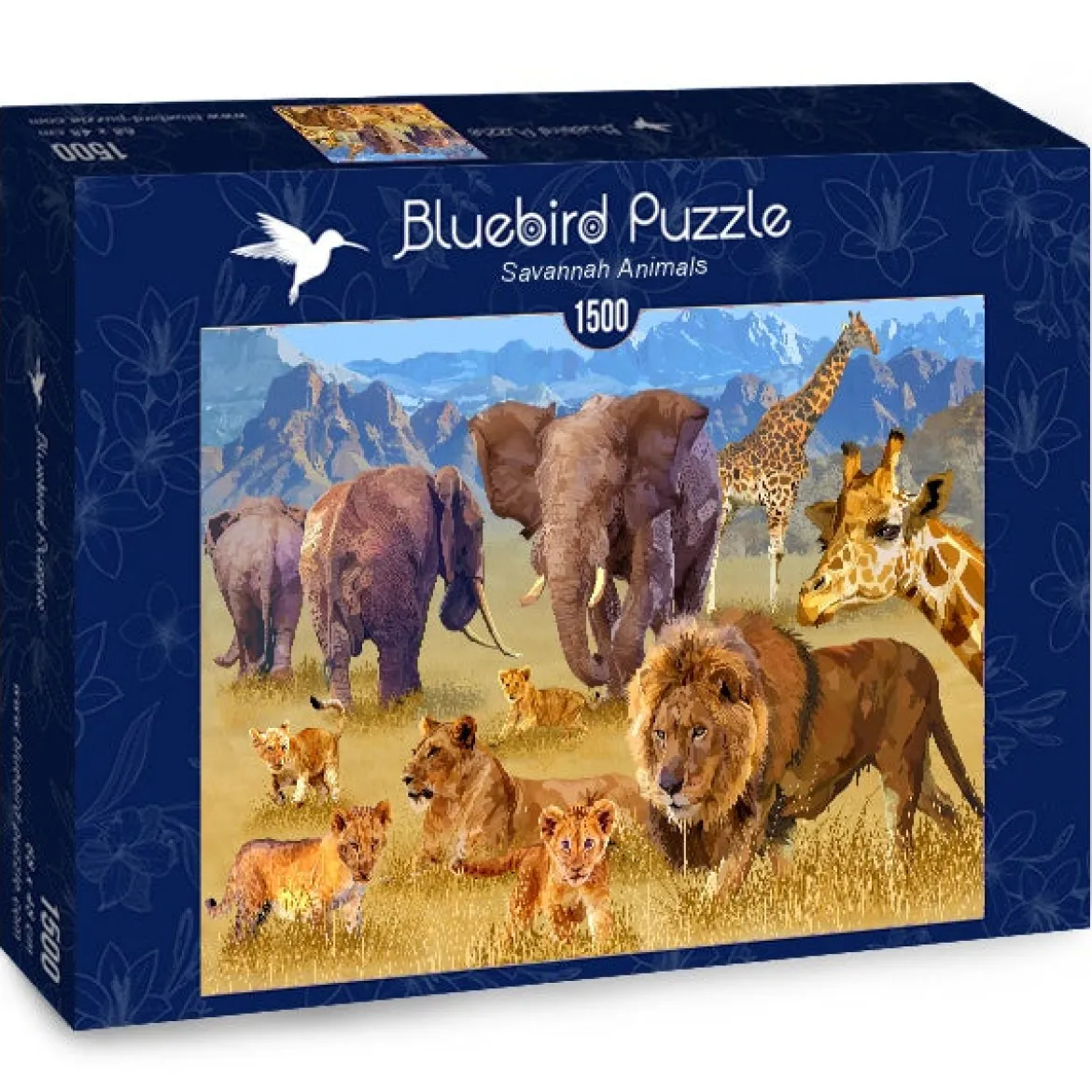 Bluebird 1500 Palan Palapeli Savannah Animals