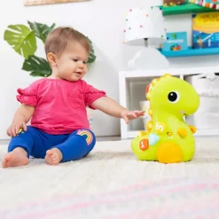 Bright Starts Go Go Dino Ryömimislelu/Rullaava Dino Äänellä ja Valolla (Englanti)