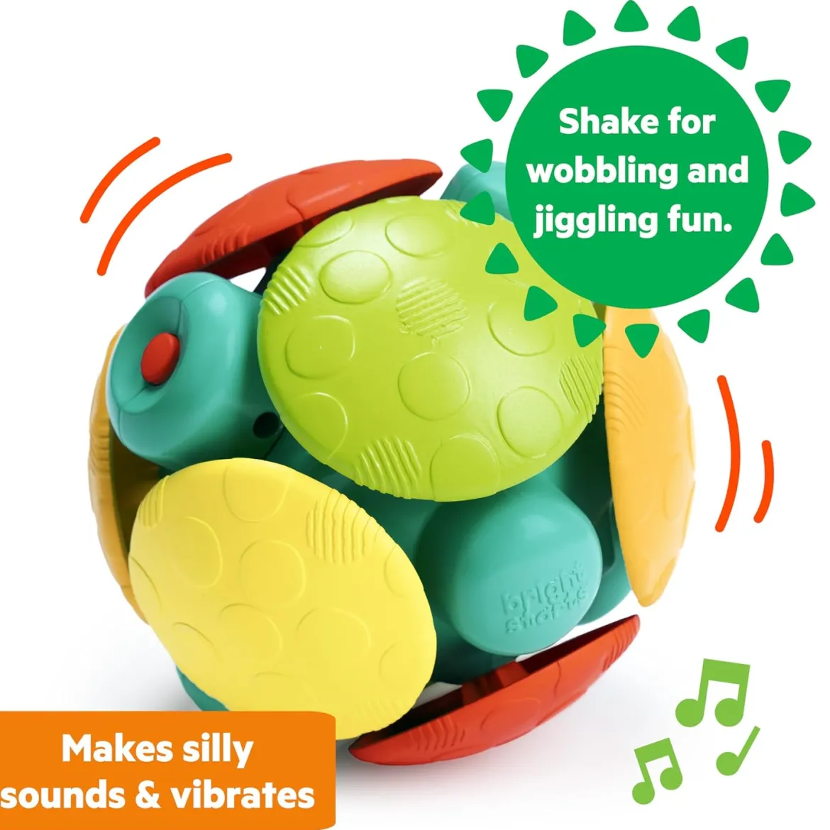 Bright Starts Wobble Bobble Crawl and Chase Ball Liikkuva Pallo