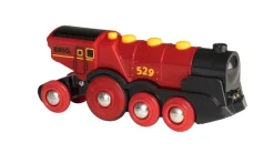 Brio 33592 Iso Punainen Veturi (Paristokäyttöinen)