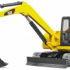 Bruder 02466 Caterpillar Telakaivinkone ja Kuljettaja 1:16