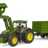 Bruder 03155 John Deere Traktori ja Traileri 1:16
