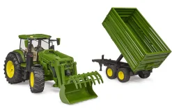 Bruder 03155 John Deere Traktori ja Traileri 1:16