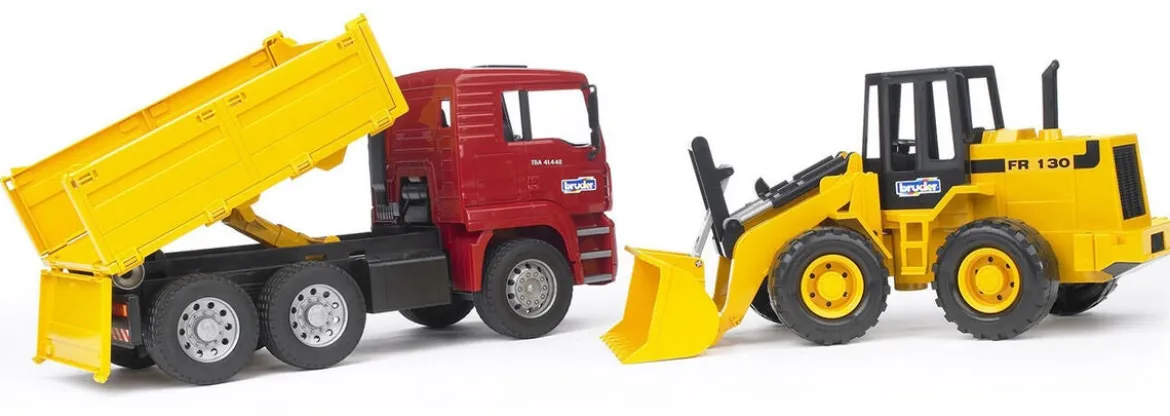 Bruder MAN Kuorma-auto ja Pyöräkuormaaja 1:16