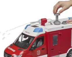 Bruder 02680 MB Sprinter Paloauto Vesitykillä + Valot ja Äänet