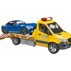Bruder 02675Towcar Mercedes Benz With Roadster, Valo + Ääni 1:16