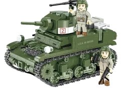 Cobi HC WWII M 3 Stuart511 Osaa ja 2 Figuuria Koottava Panssarivaunu