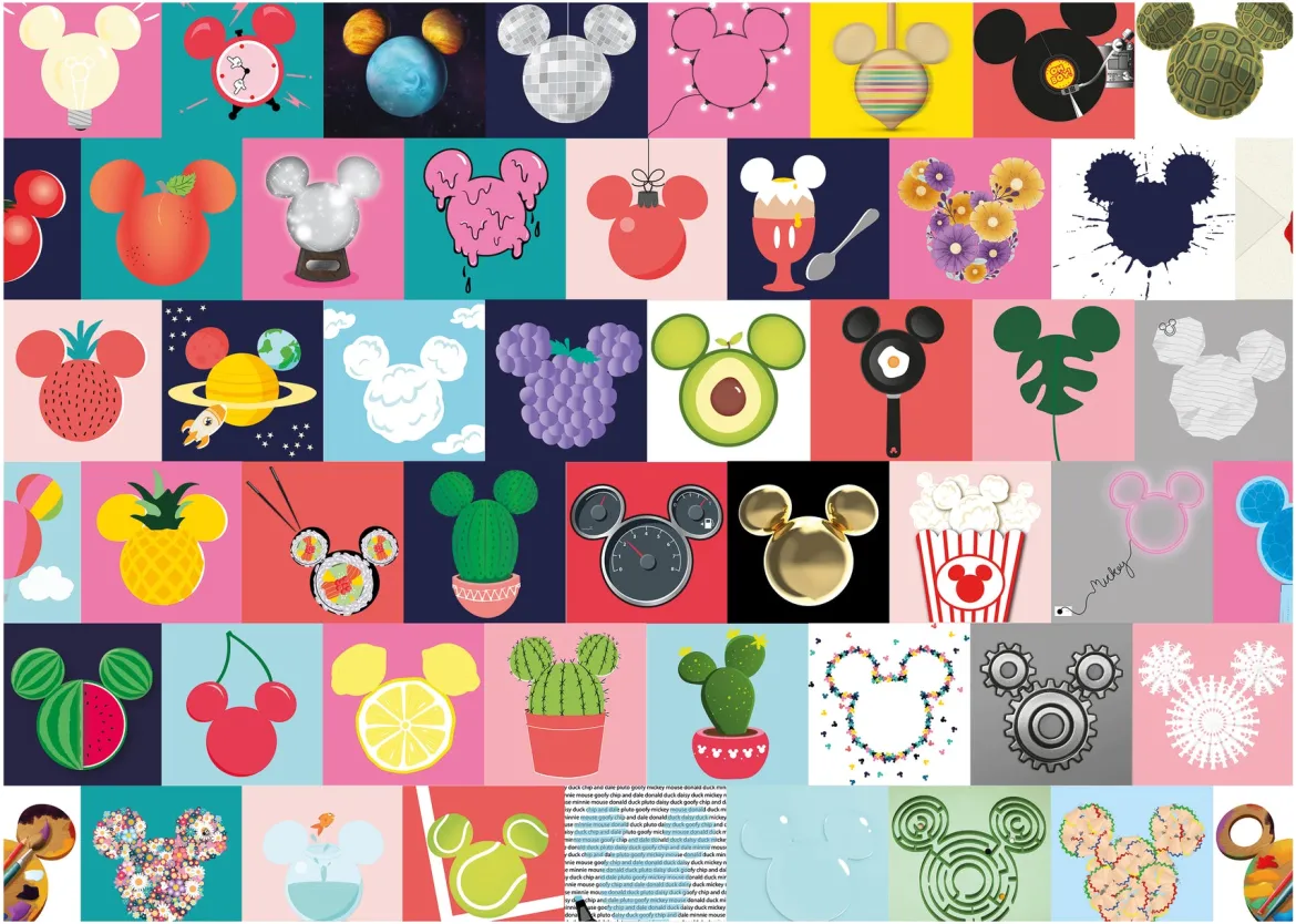 Dino Puzzle 1000 Palan Palapeli Mickey Mouse Ears