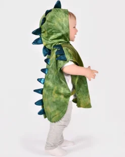Dinosaurusviitta 86-110cm(1-4v) Tummanvihreä
