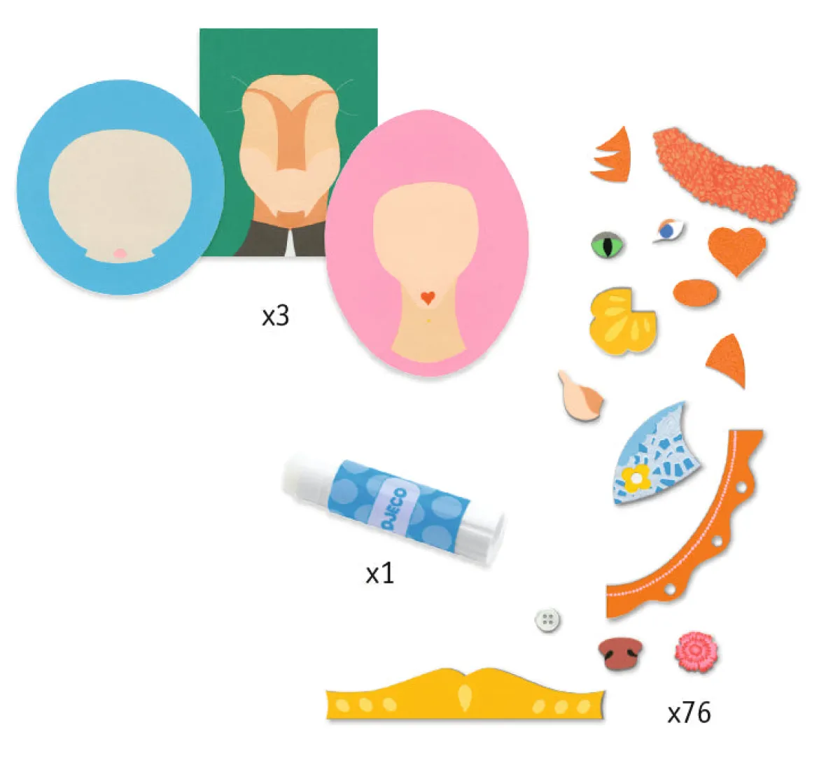 Djeco Kollaasityö – Family Portraits