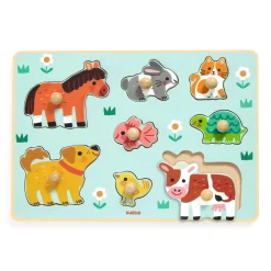 Djeco Puinen Nuppipalapeli Dog'n'Go