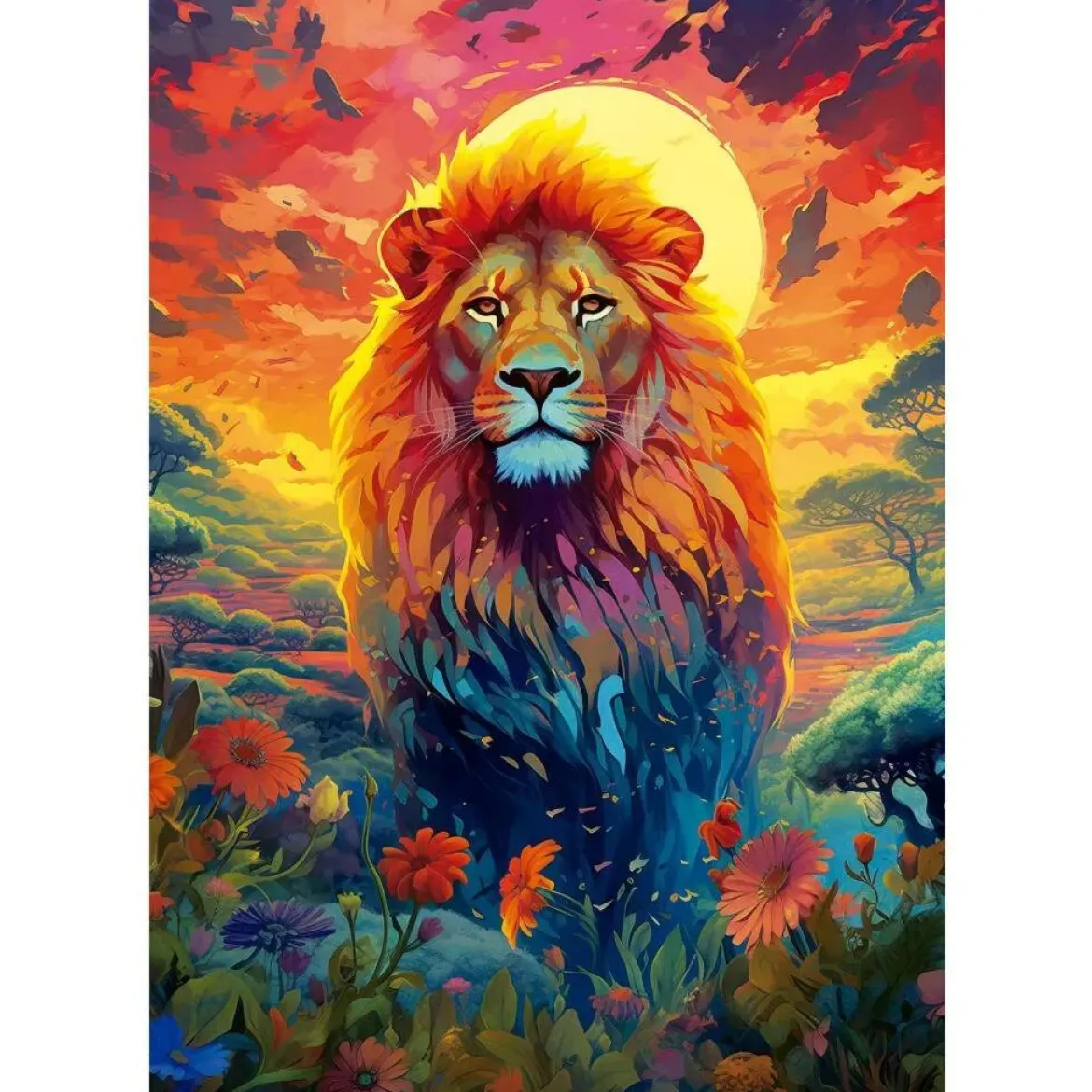 Educa Majestic Lion Stare 500 Palan Palapeli