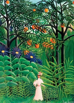 Eurographics Fine Art Collection 1000 Palan Palapeli Woman in an Exotic Garden by Henri Rousseau