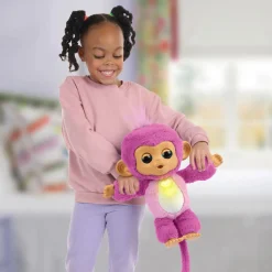 Fingerlings Care And Cuddles Monkey Pink Interaktiivinen Apina