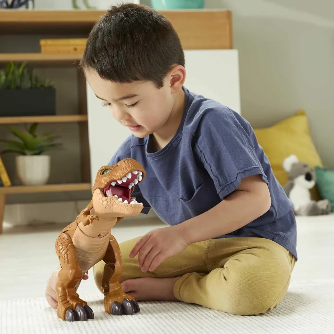Fisher Price Jurassic World Thrashin Action T-Rex Dinosaurus