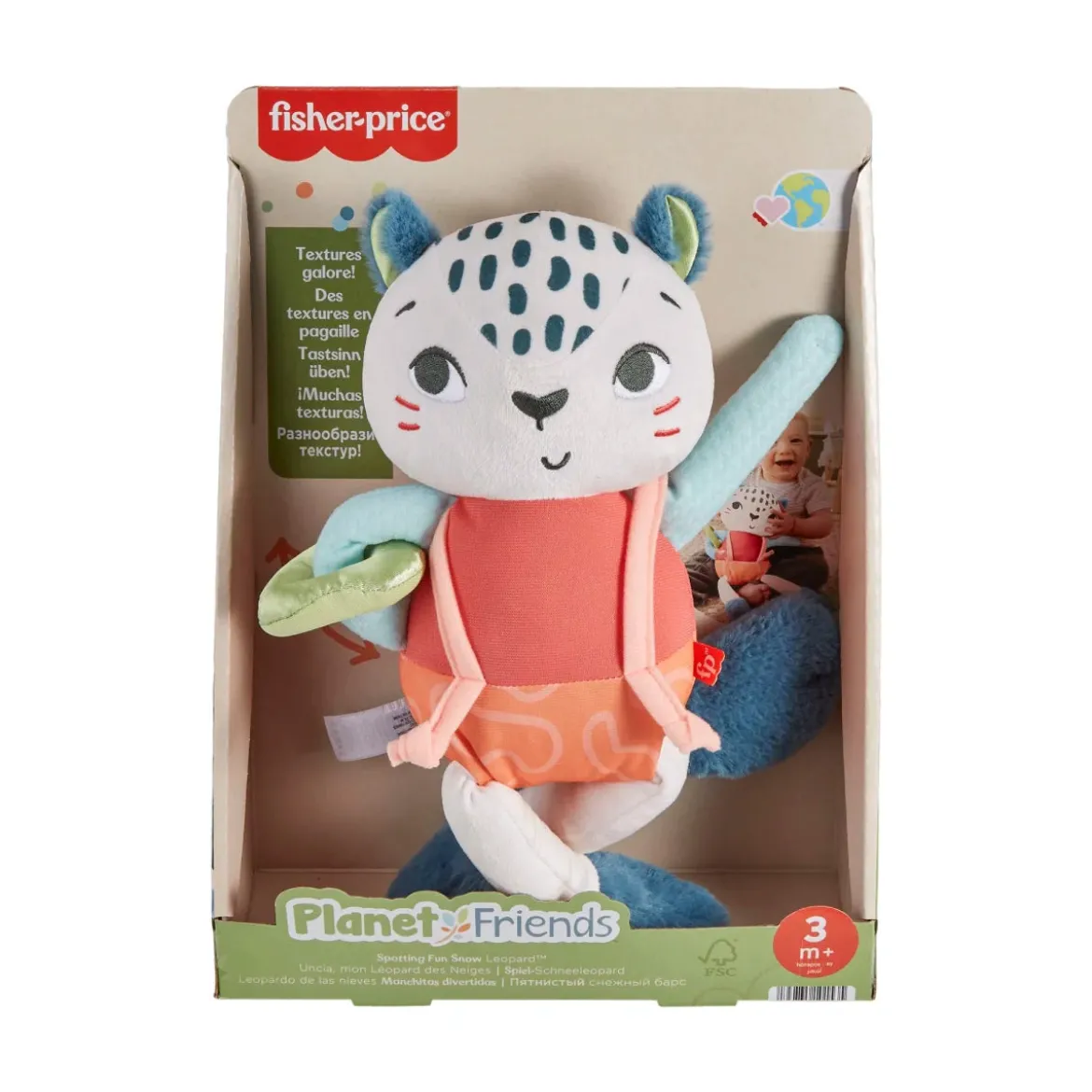 Fisher-Price Planet Friends Lumileopardi Aktiviteettipehmo