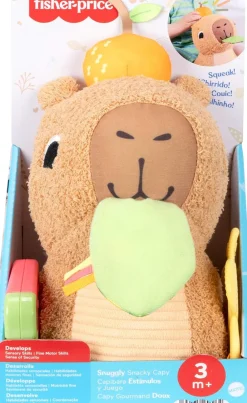 Fisher-Price Sensimals Snuggle Snacky Capybara Aktiviteettipehmolelu