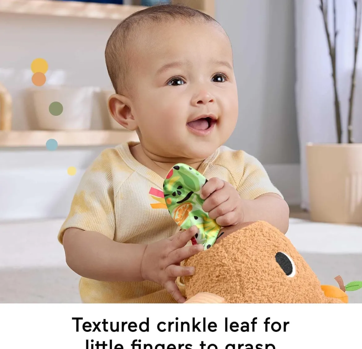 Fisher-Price Sensimals Snuggle Snacky Capybara Aktiviteettipehmolelu