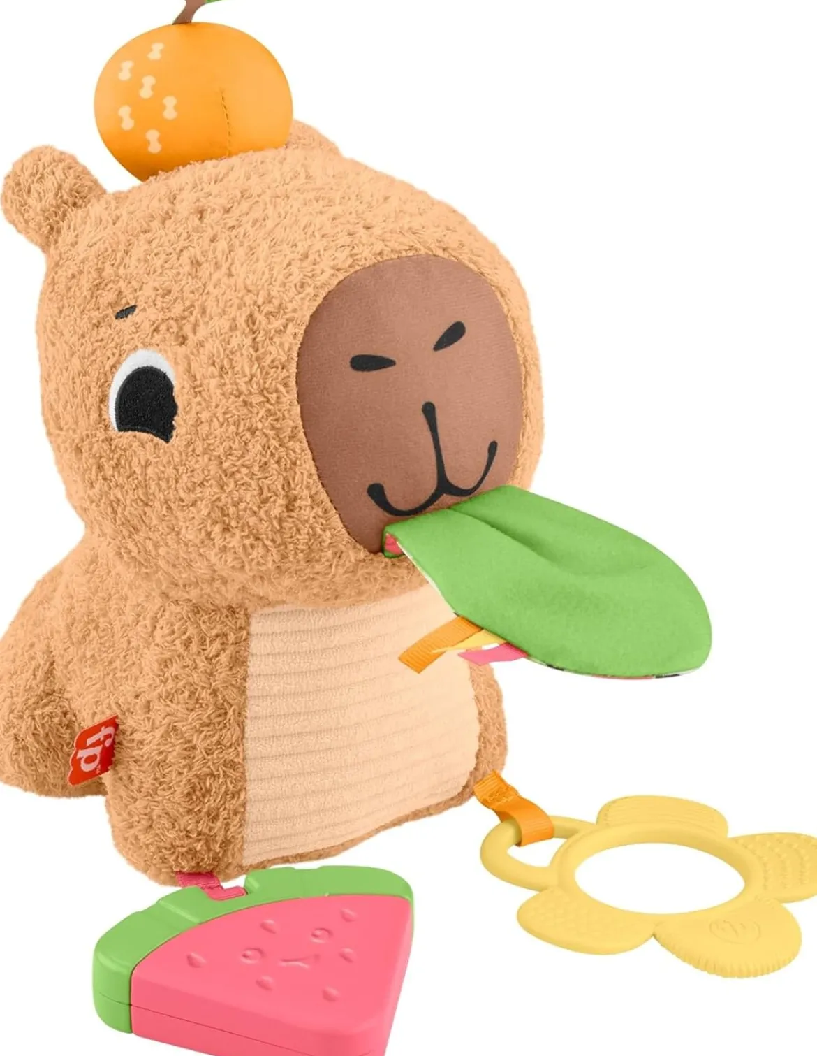 Fisher-Price Sensimals Snuggle Snacky Capybara Aktiviteettipehmolelu