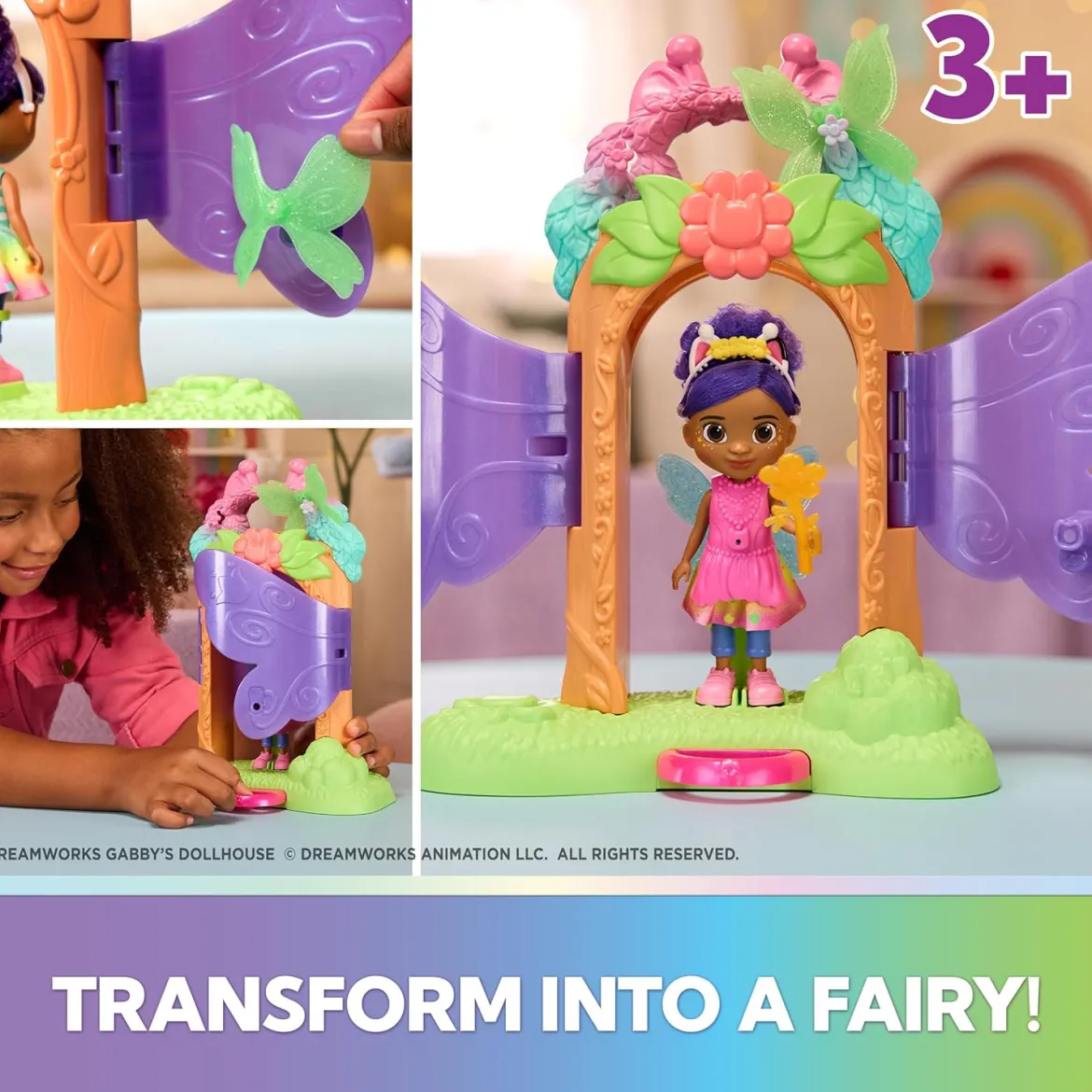 Gabby's Dollhouse Fairylandia Fairy Magic Reveal Gabby Leikkisetti