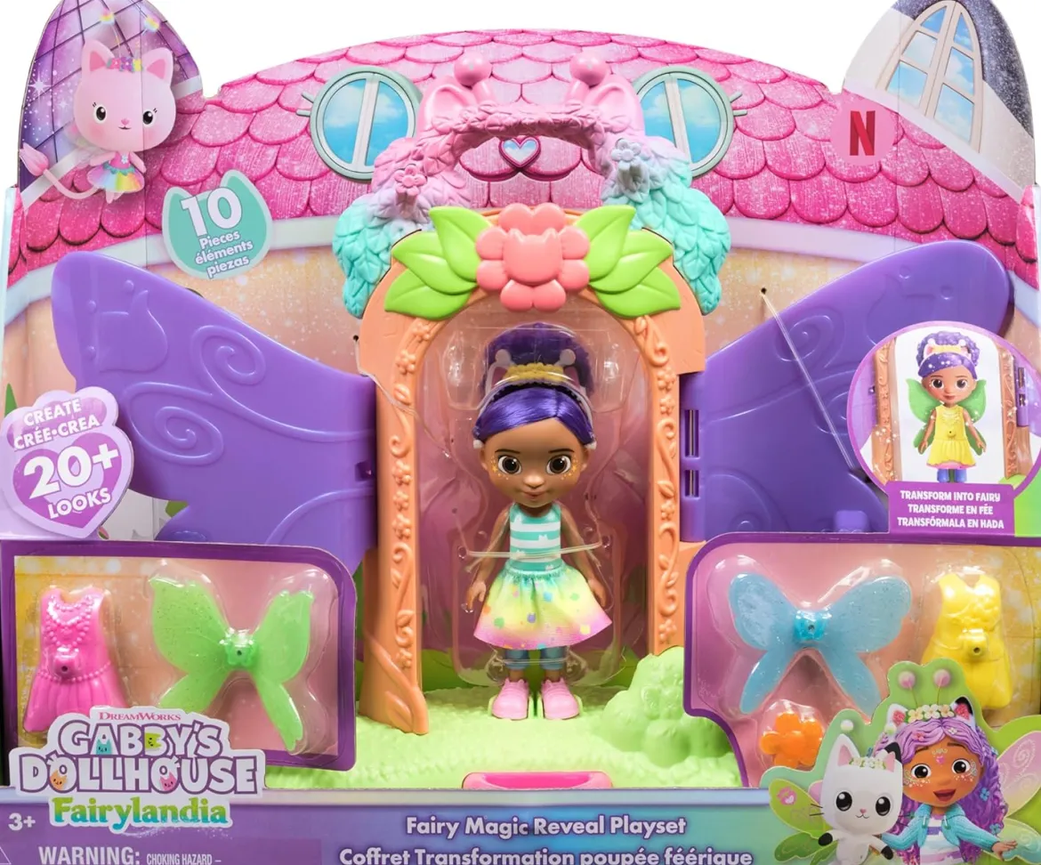 Gabby's Dollhouse Fairylandia Fairy Magic Reveal Gabby Leikkisetti
