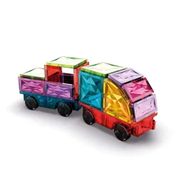 Geomag Magnetic Tiles Gems Vehicles/Kulkuneuvot Magneettinen Rakennussarja 24 Palaa
