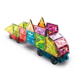 Geomag Magnetic Tiles Gems Vehicles/Kulkuneuvot Magneettinen Rakennussarja 24 Palaa