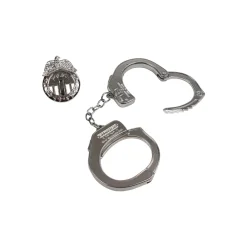Gonher Poliisin Metalliset Käsiraudat sekä Virkamerkki