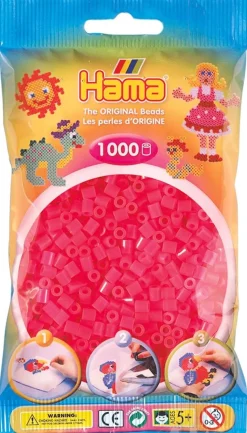 Hama Helmet Midi 1000 kpl Fuksia Neon 207-32