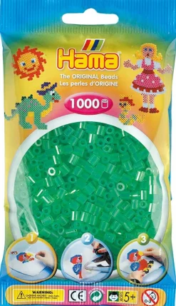 Hama Helmet Midi 1000 kpl Kuultava Vihreä 207-16