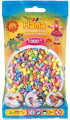 Hama Helmet Midi 1000 kpl Pastellimix 207-50