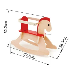 Hape Puinen Keinuhevonen Irrotettavalla Turvakaarella