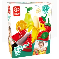 Hape Puinen Leikkiruoka Leikattavat Hedelmät Tarralla