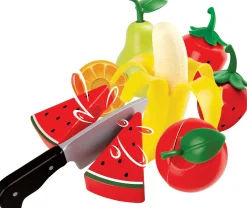 Hape Puinen Leikkiruoka Leikattavat Hedelmät Tarralla