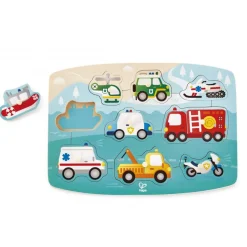 Hape Puinen Nuppipalapeli Hälytysajoneuvot