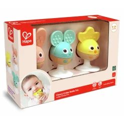 Hape Tarraavat Eläinhelistimet Imukupilla 3 kpl Pastelli