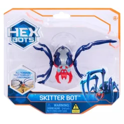 Hex Bots Skitter Bot Interaktiivinen Hämähäkki Hopea/Punainen