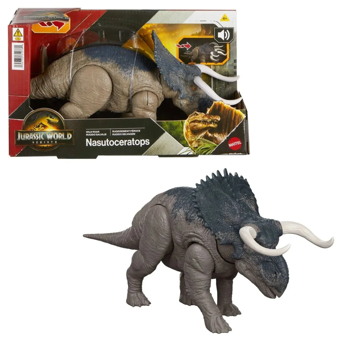 Jurassic World Rebirth Wild Roar Nasutoceratops