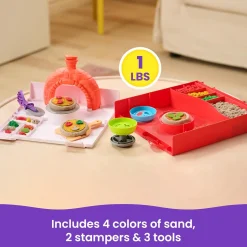 Kinetic Sand SquishPizza Taikahiekka Leikkisetti