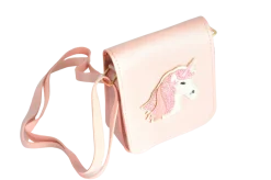 KiS Me Yksisarvinen Lasten Käsilaukku/ Olkalaukku Rosa Kiiltävä 12x11cm