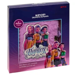 K-Pop Demon Hunters Lukollinen Päiväkirja Sekä Kynä